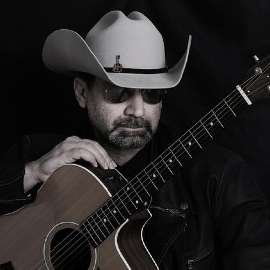 Cowboy with a guitar