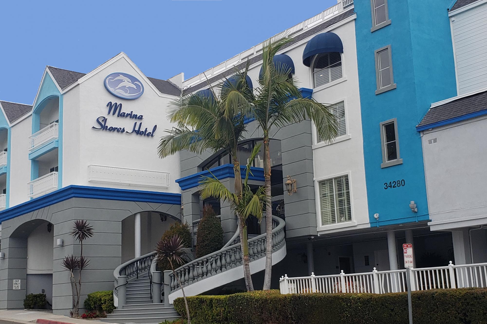 Grand Staircase Entry of Marina Shores Hotel