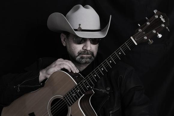 Cowboy with a guitar